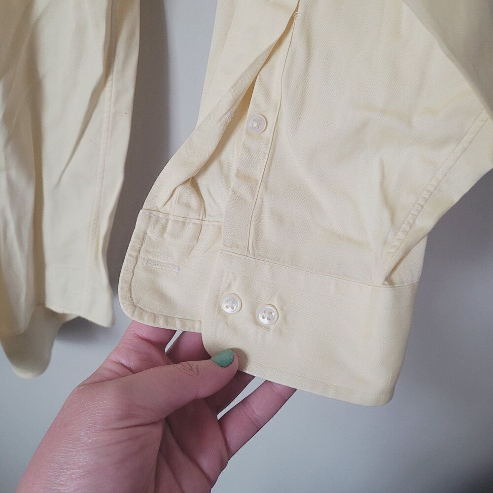 Ralph Lauren Men's Light Yellow Button Down Shirt Size 16 1/2 - Picture 5 of 7